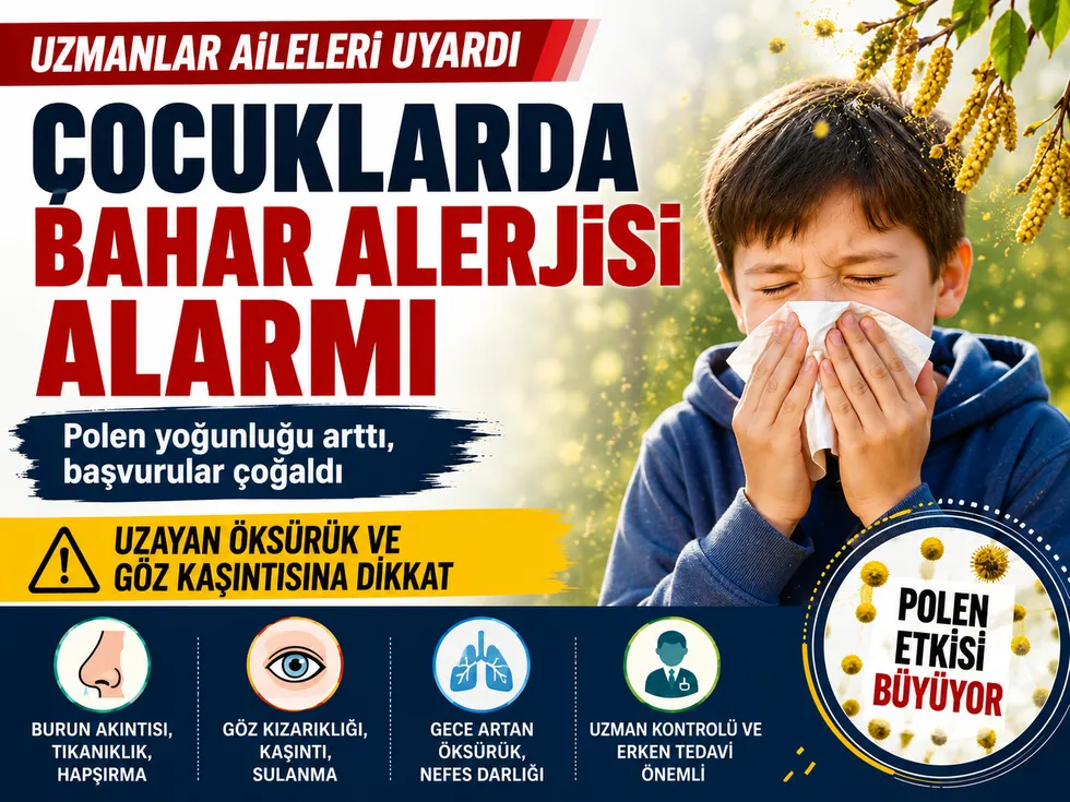 Polen yoğunluğu arttı, çocuklarda bahar alerjisi şikayetleri ve hastane başvuruları yükselişe geçti - 1