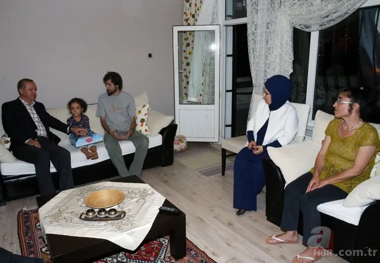 Cumhurbaşkanı Erdoğan'dan şehit ailelerine ziyaret 4