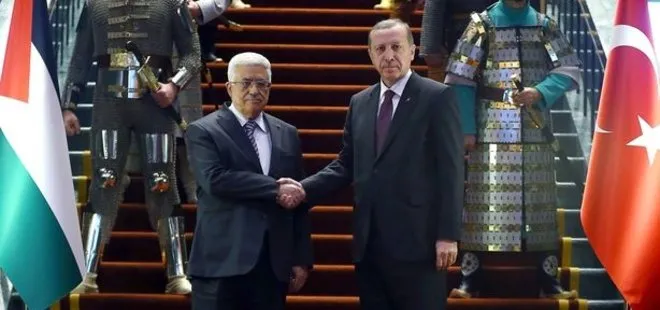 Son dakika: Başkan Recep Tayyip Erdoğan ile Mahmud Abbas arasında kritik görüşme