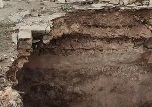 Mardin’de yağışların ardından toprak çöktü