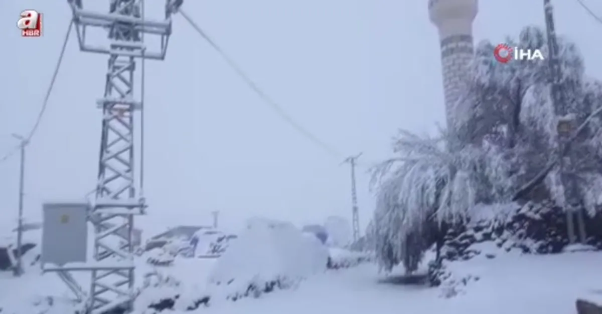 Aşkale beyaza büründü