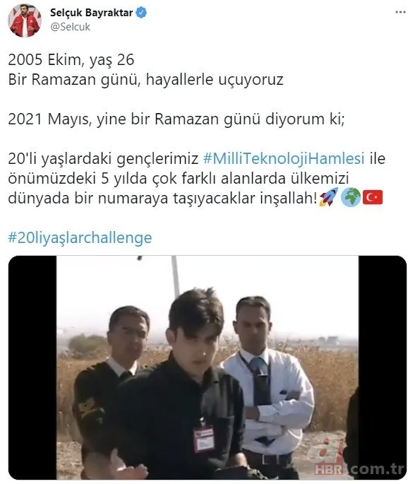 Selçuk Bayraktar sosyal medyadaki akıma SİHA'lar ile katıldı! İşte 16 yıl önceki görüntüler ve geleceğe yön veriş