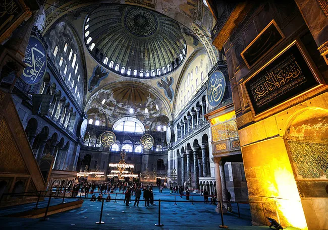 Başkan Erdoğan Ayasofya Camisi'ne hat tablosu bağışladı - 1