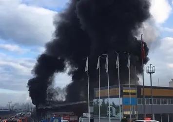 Son dakika: Samsun'da korkutan yangın