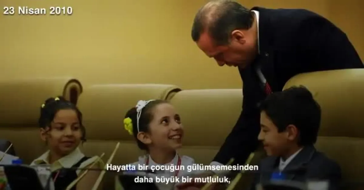 Başkan Erdoğan'dan 23 Nisan mesajı! Son 10 yıldaki fotoğraflar paylaşıldı | Video