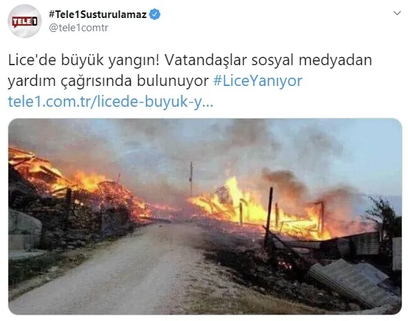 Tele1 ve HDP'den Lice'deki yangın hakkında algı operasyonu - 3
