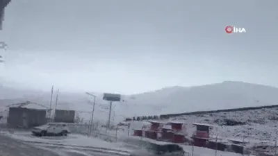 Yılın ilk karı yağdı! Ağrı’da kar sürprizi