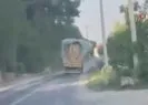 Saman yüklü kamyonun tehlikeli yolculuğu
