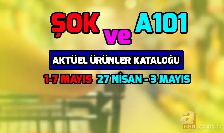 Şok aktüel ürünler kataloğu 1-7 Mayıs ve A101 aktüel ürünler kataloğu 27 Nisan - 3 Mayıs ile dev gıda indirimleri! 1