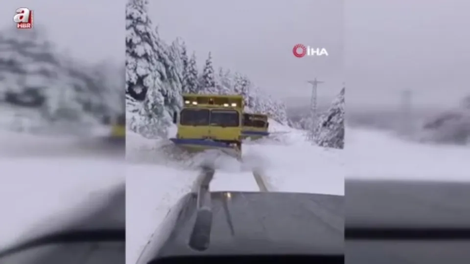 Sinop yüksek kesimlerinde kar yağışı