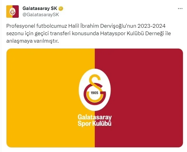Galatasaray’da Halil Dervişoğlu ile yollar ayrıldı! İşte genç oyuncunun yeni takımı...