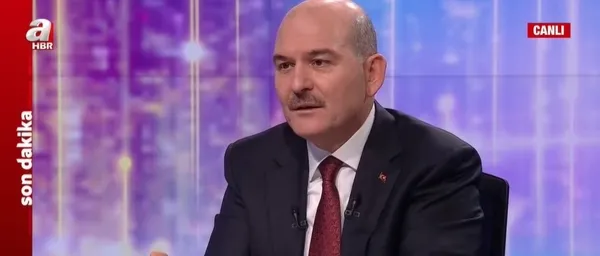 İçişleri Bakanı Süleyman Soylu’dan A Haber özel yayınında gündeme ilişkin son dakika açıklamaları