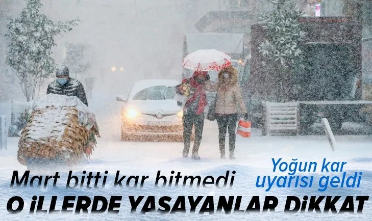 9 Nisan bugün hava nasıl olacak? Meteoroloji'den son dakika hava durumu açıklaması! Mart bitti kar bitmedi | Kar uyarısı geldi