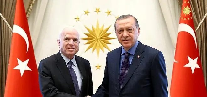 Cumhrubaşkanı Erdoğan, John McCain’i kabul etti