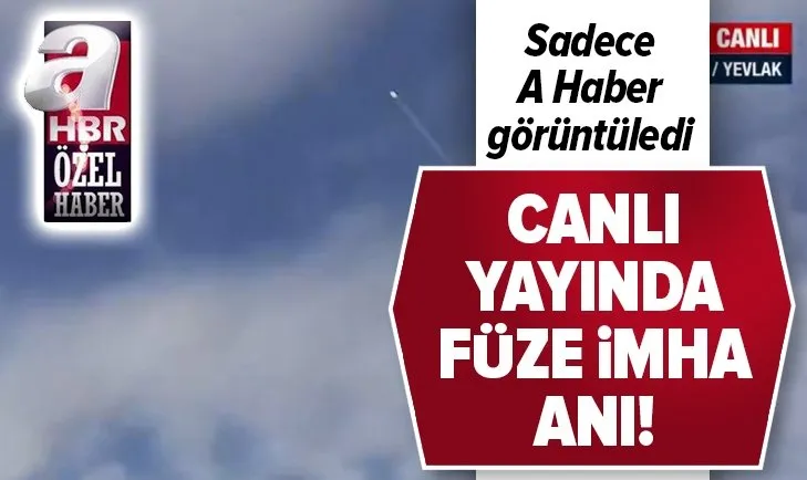 Azerbaycan, Ermenistan füzesini böyle imha etti! Sadece A Haber görüntüledi