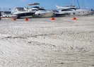 Sıra dışı görüntü! Betonla kaplı gibiydi