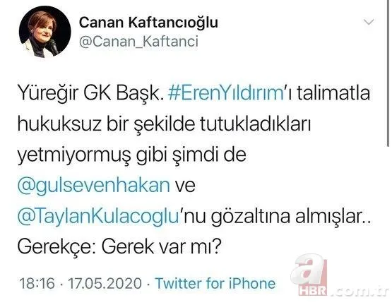 Teröristlere desteğini esirgemeyen CHP’li Canan Kaftancıoğlu’nun Twitter hesabı kısıtlandı!