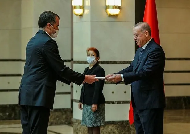 Başkan Erdoğan Külliye’de güven mektubu sunan büyükelçileri kabul etti - 3