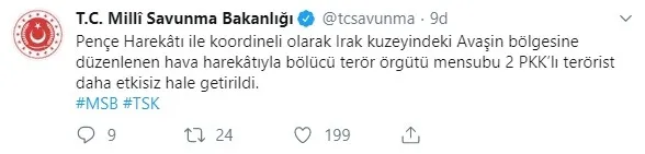 Kuzey Irak'a hava harekatı! 2 terörist etkisiz hale getirildi - 1