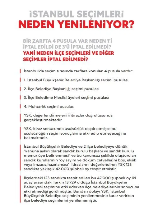 İstanbul seçimlerindeki usulsüzlükler neler? Seçimler neden yenileniyor?