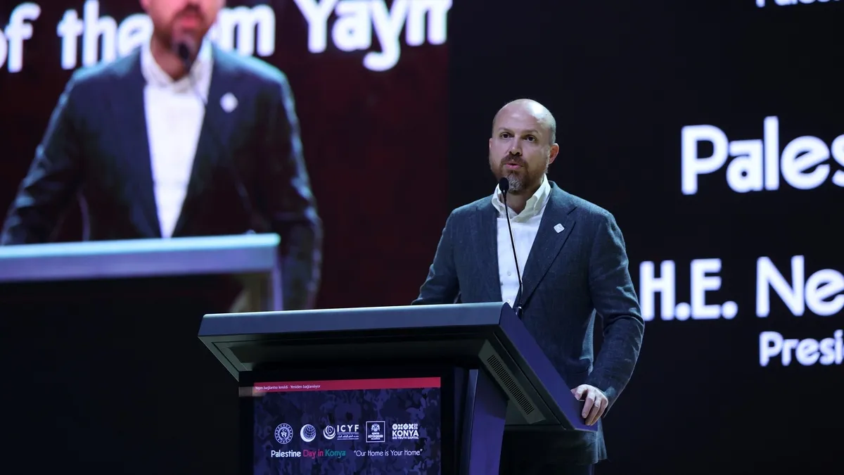 Bilal Erdoğan'dan net Filistin mesajı: “Arkalarında durmaya devam edeceğiz”