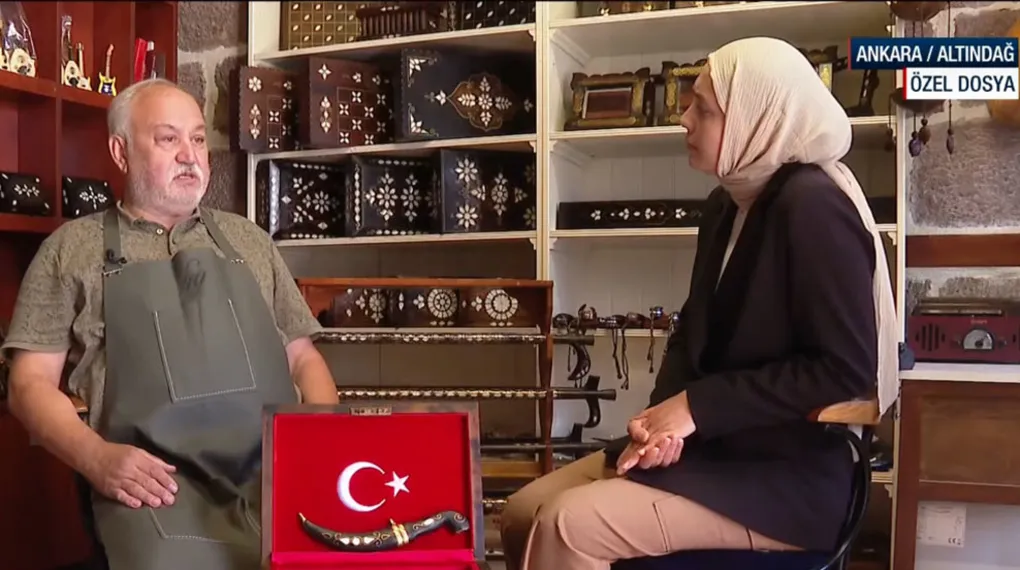 Ankara'nın son sedefkarlarından! 13 yıldır tarihi sanatı yaşatıyor