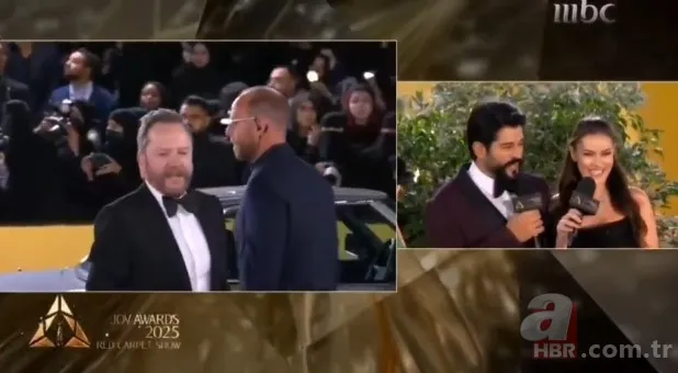 Fahriye Evcen ilgi odağı oldu! Türk yıldızlar Riyad'daki Joy Awards ödül gecesinde... 2