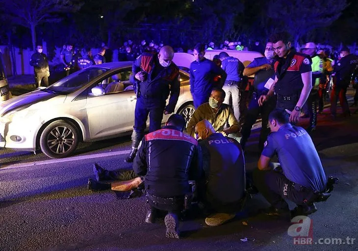 Ankara’da polis uygulaması noktasında kaza