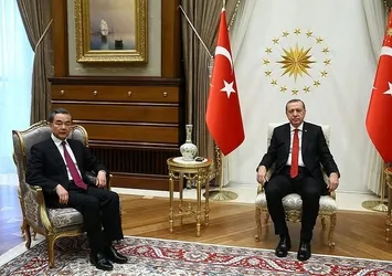 Erdoğan, Çin Dışişleri Bakanı'nı kabul etti