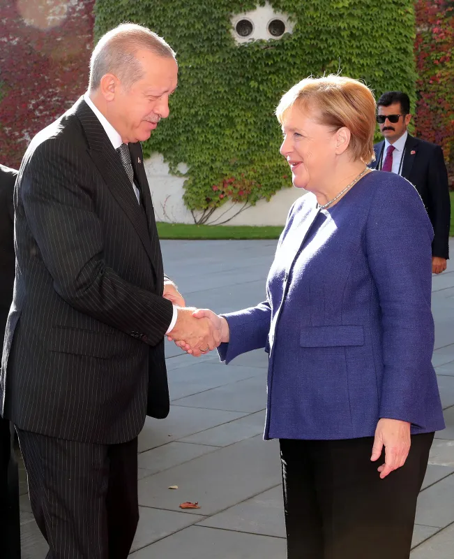 BaÅkan ErdoÄan, Merkel ile kahvaltıda buluÅtu