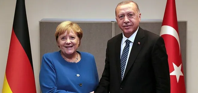 Başkan Erdoğan Almanya Başbakanı Merkel ile görüştü