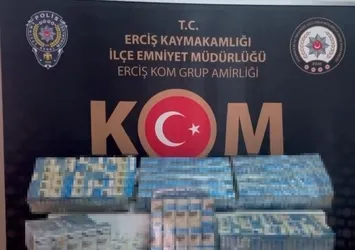 Van Erçiş'te 3 bin 940 paket kaçak sigara ele geçirildi