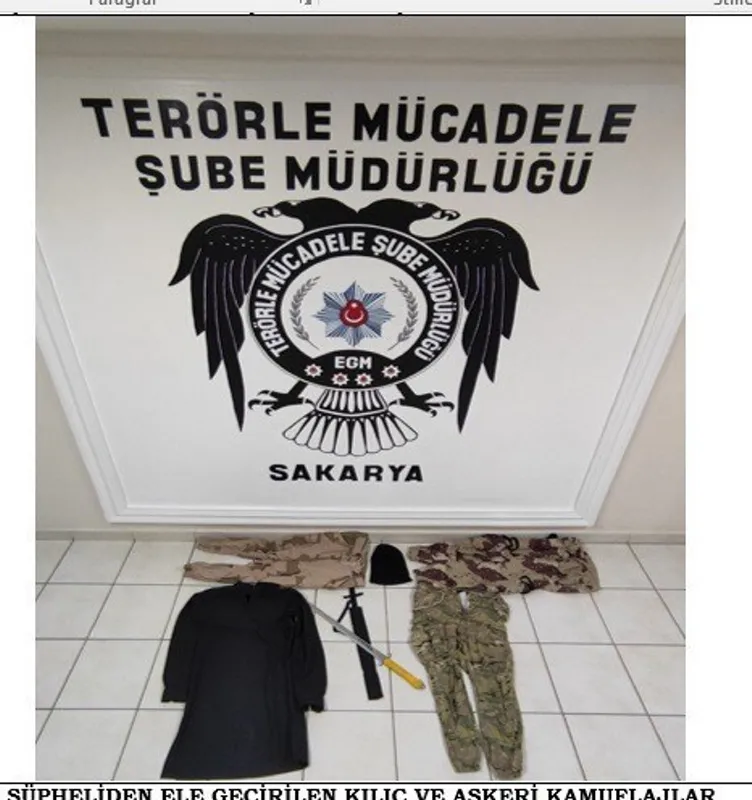 Eylem hazırlığındaki DEAŞ’lı ‘Yalnız Kurt’ Sakarya’da yakalandı