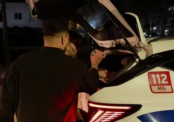 Polisten kaçan alkollü sürücü yakalanınca sevgilisine beddua etti