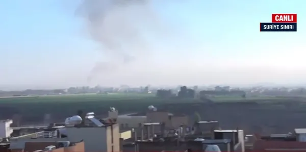 A Haber ekibi sınırın sıfır noktasında! Kamışlı’dan dumanlar yükseliyor