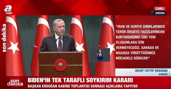 Son dakika: Başkan Erdoğan’dan Biden’a sözde Ermeni soykırımı tepkisi! Mesnetsiz ve haksız